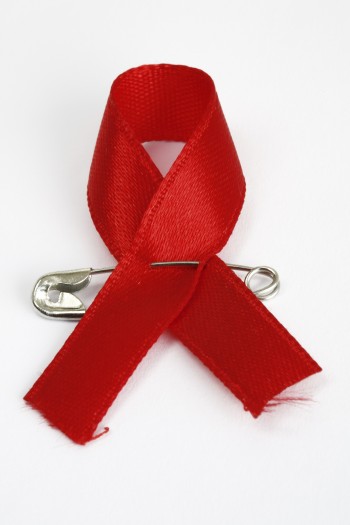 Red Ribbon & Safety Pin